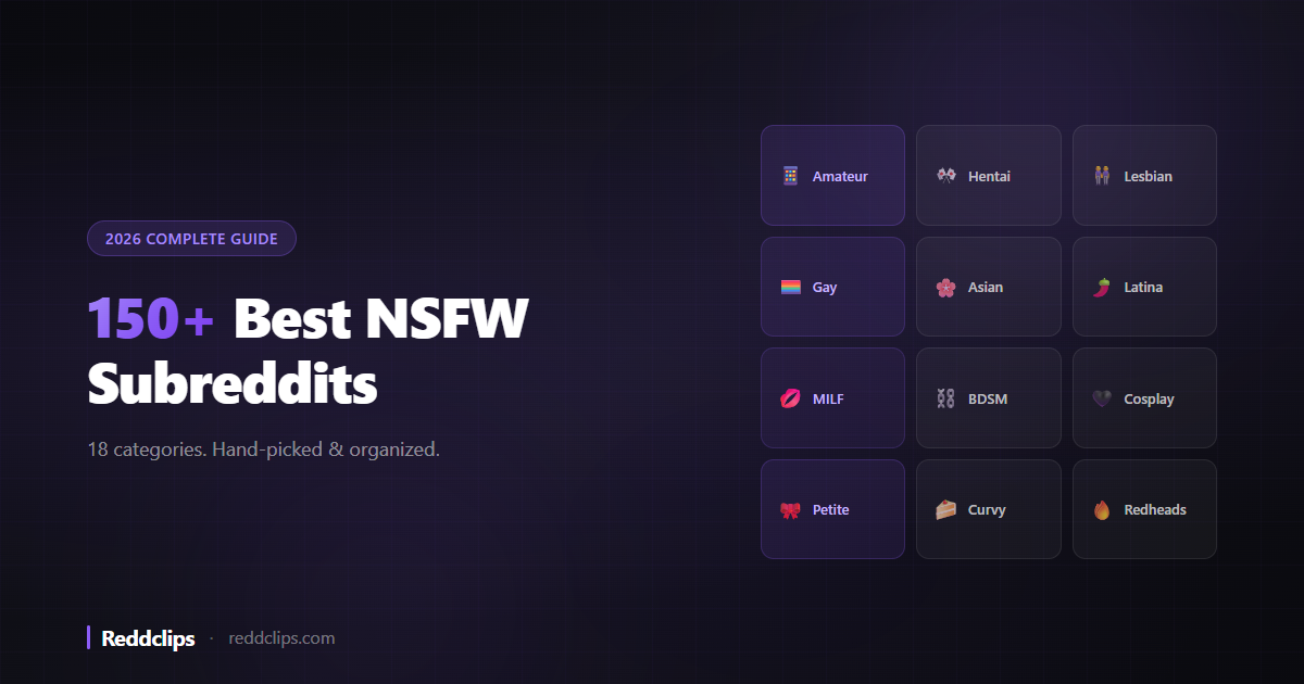 150+ Best NSFW Subreddits in 2026: The Complete Guide